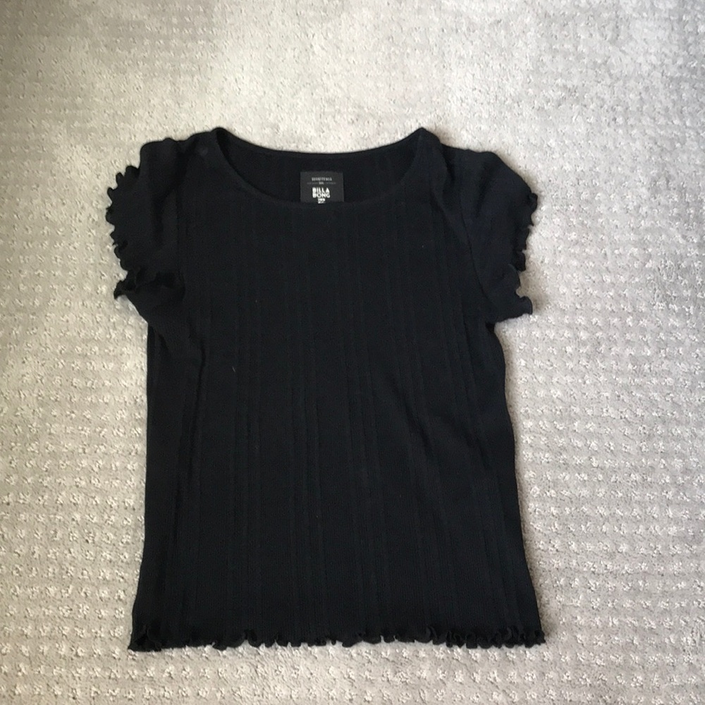 Billabong black crop top